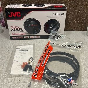 JVC CS-DR620 Peak 2 Way Factory Upgrade Coaxial Speakers, 6.5A, 50W RMS, 300W